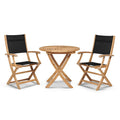 Stella Durable Teak Patio Round Bistro Set 3PC