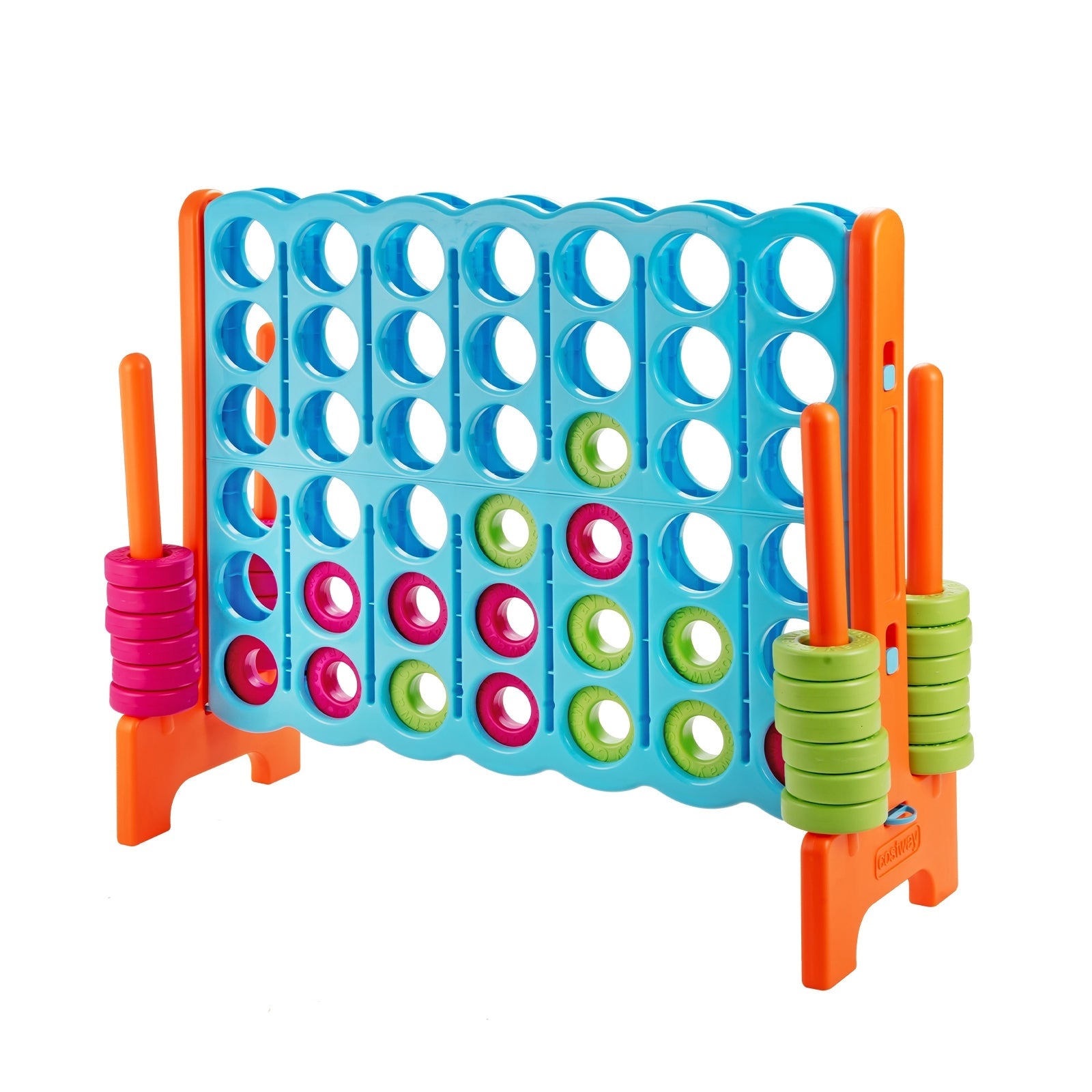 Jumbo 4 in a Row 4-to-Score Giant Game Set-White
