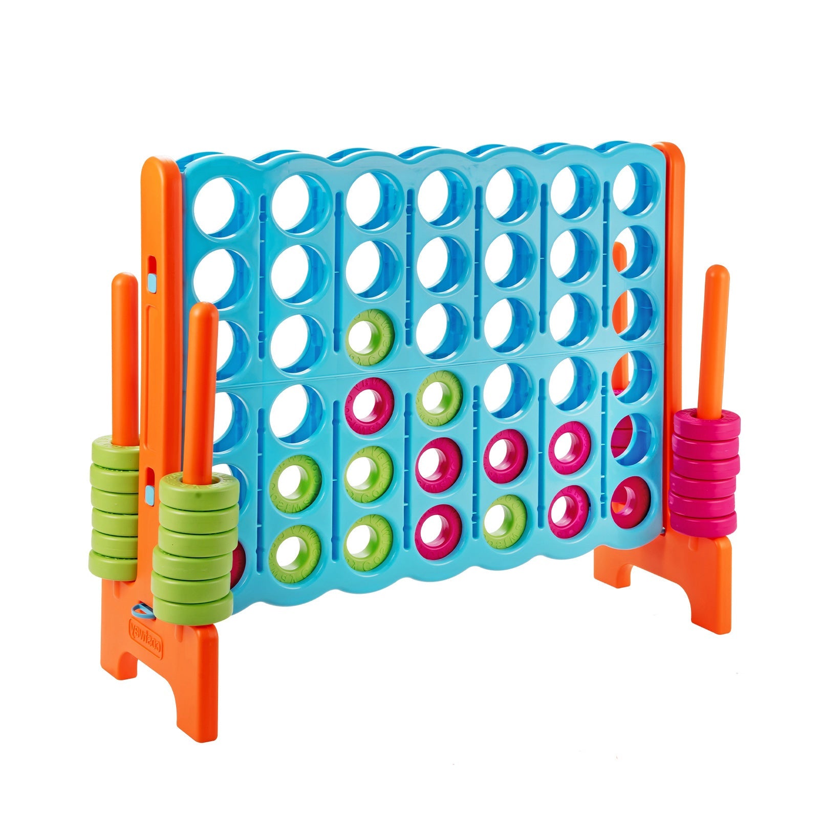Jumbo 4 in a Row 4-to-Score Giant Game Set-White